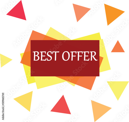 Free Download red Best offer sticker sale business label  transparent background - GFXLoad
