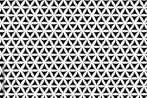 Seamless black and white geometric pattern. Tileable texture background.