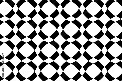 Seamless black and white geometric pattern. Tileable texture background.