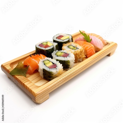 sushi on a plate