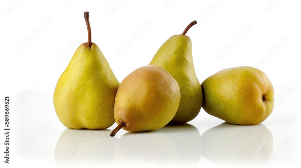 pears on a white pears on a white