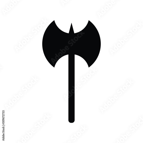 axe icon vector viking weapon sign