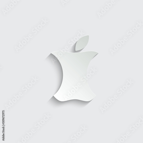 apple icon. vector black apple symbol