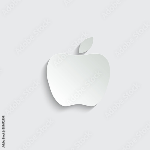 apple icon. vector black apple symbol