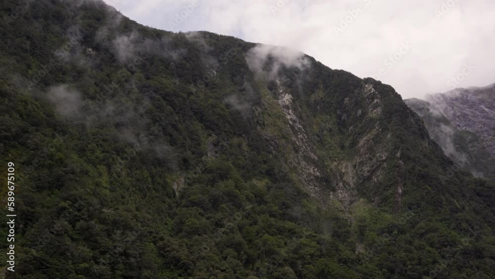 Rocky peaks at Milford Sound. New Zealand National Park Rocky peaks at Milford Sound. New Zealand National Park