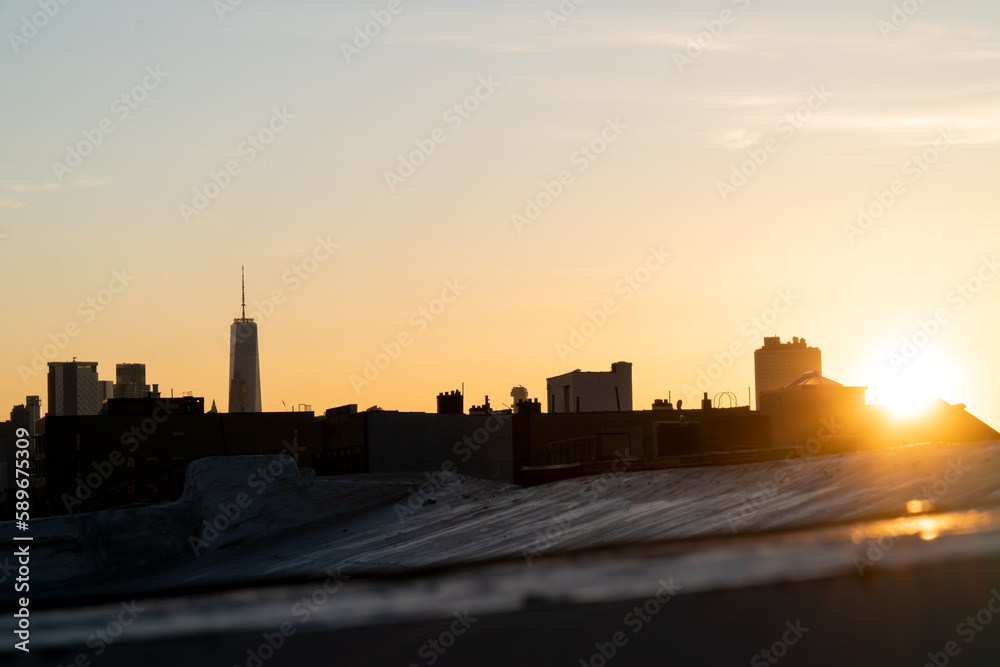 Silhouette Skyline New York City