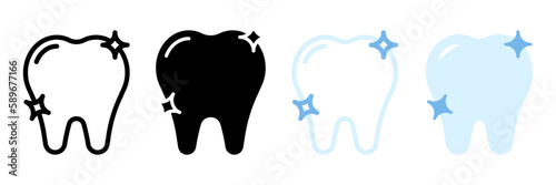 Tooth icon. Dentist sign for mobile concept and web design. vector illustration