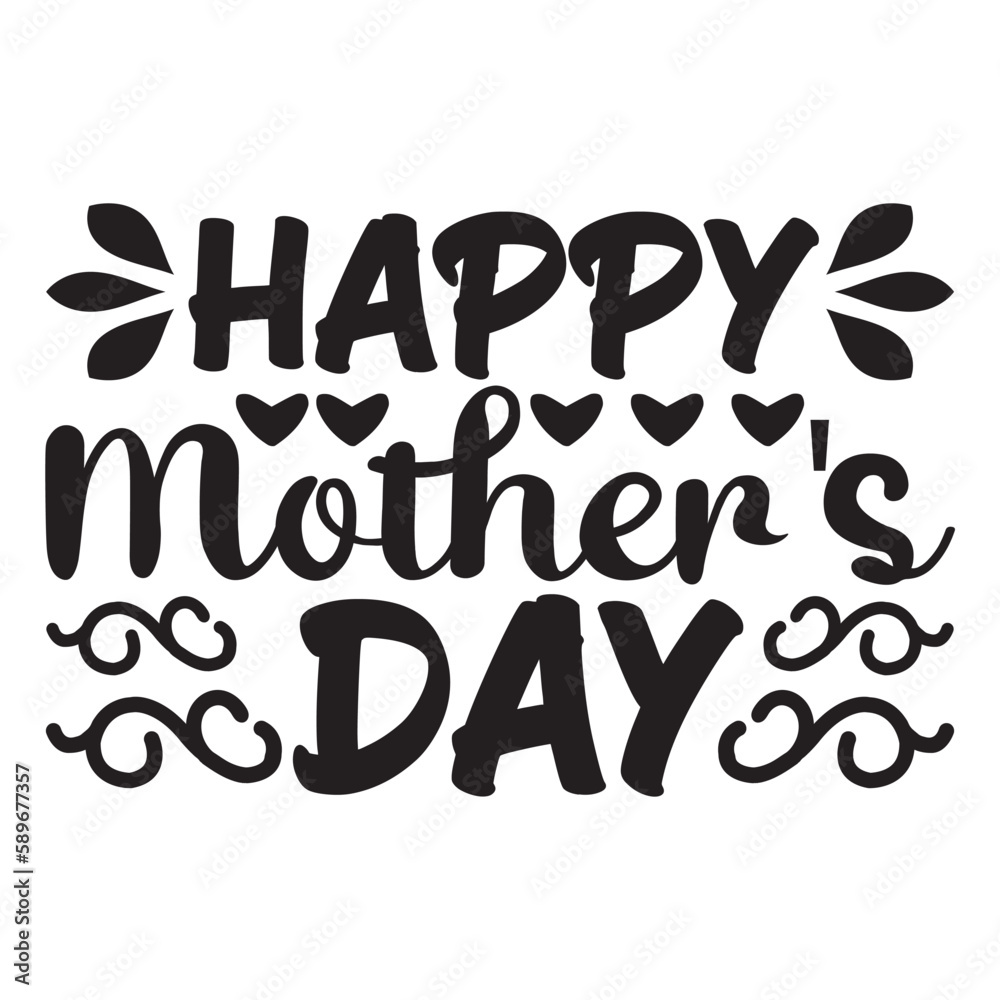 Happy Mother's day shirt print template, typography design for mom mommy mama daughter grandma girl women aunt mom life child best mom adorable shirt