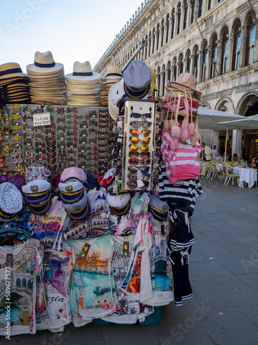 Venice souvenirs for sale in Piazza San Marco