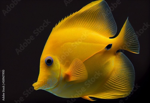 yellow tang fish. ia generative. Generative AI