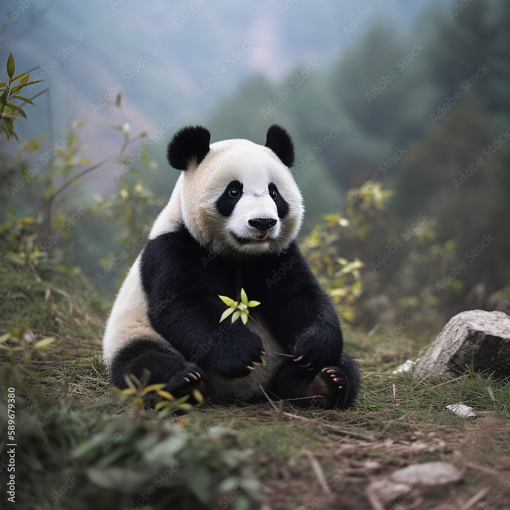 Obraz premium Giant panda bear