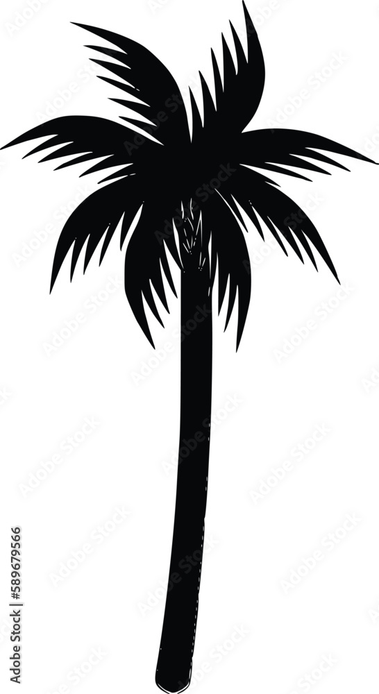 coconut tree silhouette
