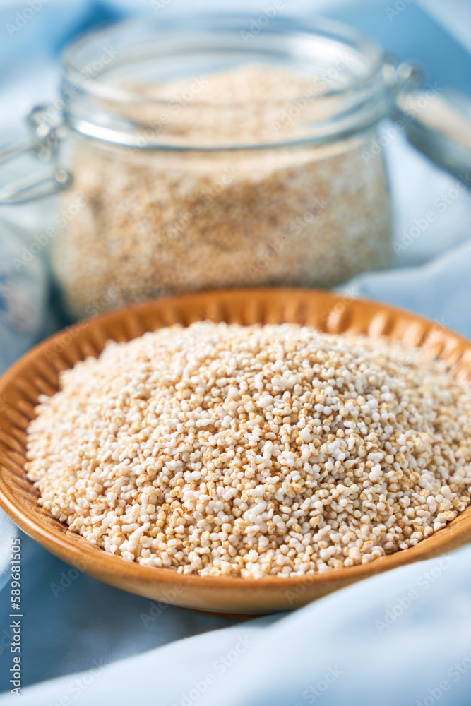 Amaranth seeds and energy bars on wood - Amaranthus Amaranth seeds and energy bars on wood - Amaranthus