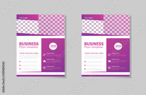 Corporate Business Flyer poster pamphlet brochure cover design layout background.