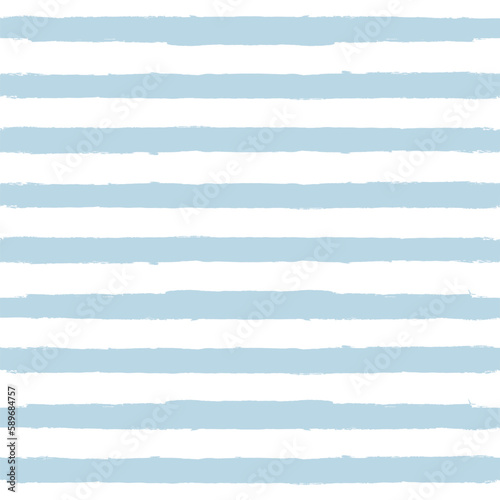 Watercolor stripes vector pattern, baby blue stripe seamless background, childish pastel brush strokes. marine grunge stripes, cute paintbrush line