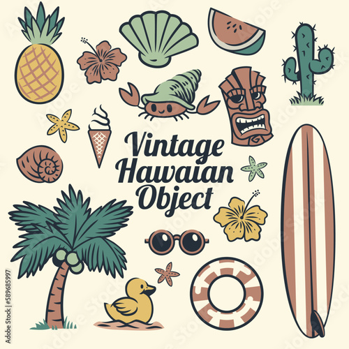 Vintage Hawaiian Object Tropical Vintage Style