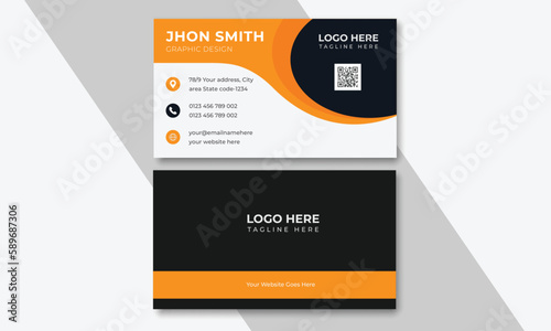 Yellow & black business card design, modern and simple business card design with yellow and dark black color.
By Graphicarch