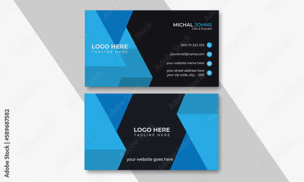 Business card, Visiting card, Personal business card, Modern business card design