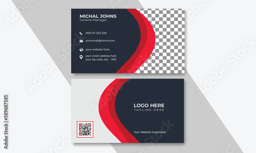 Business card, Vector illustration, Modern business card design, Creative business card design