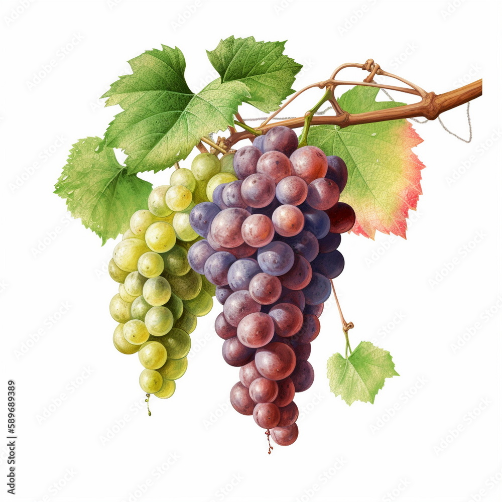 Fototapeta premium bunch of grapes, Generative AI, Generative, AI