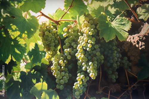 Wallpaper Mural grapes on vine, Generative AI, Generative, AI	 Torontodigital.ca