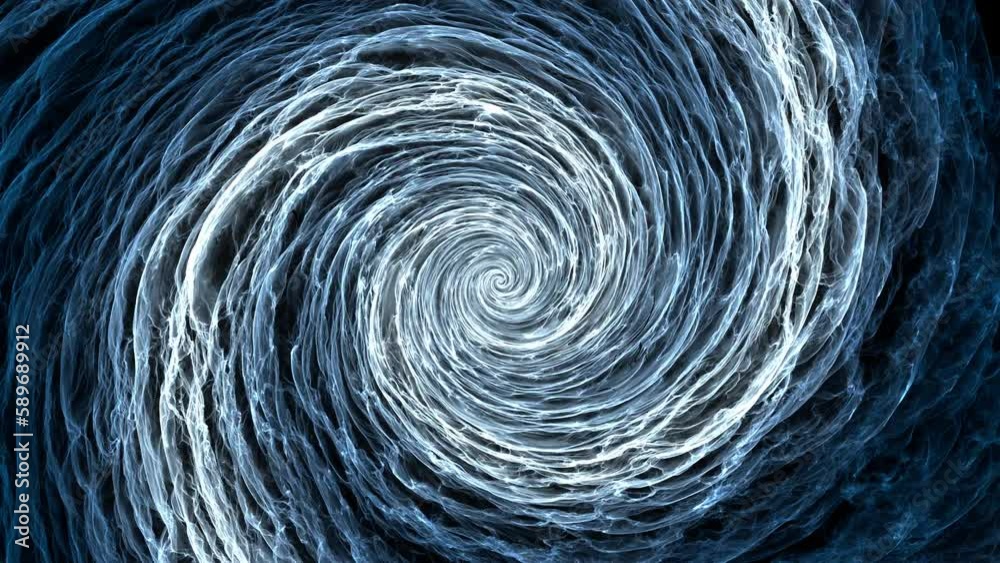 Spiral vortex particles  simulation tunnel