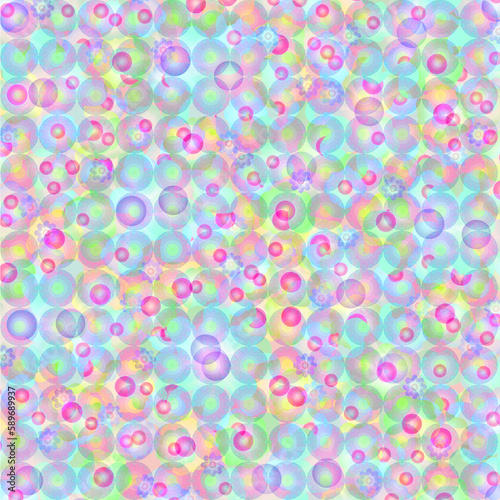 quadratische fläche gefüllt mit einer vielzahl verschiedener blüten in verschiedenen harmonisch abgestimmten farben, modern art 