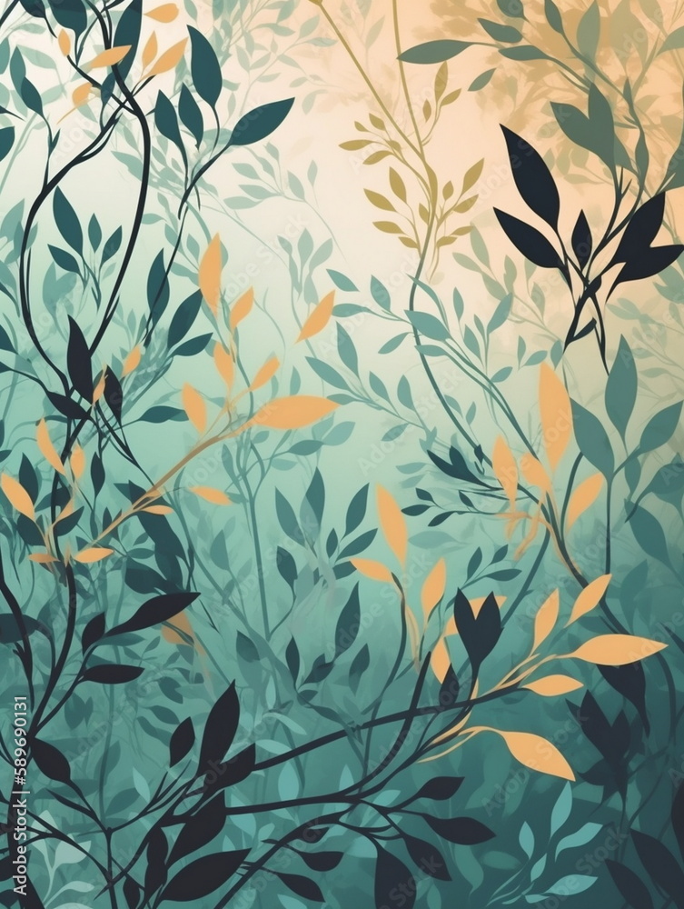 seamless floral pattern, Generative AI, Generative, AI seamless floral pattern, Generative AI, Generative, AI