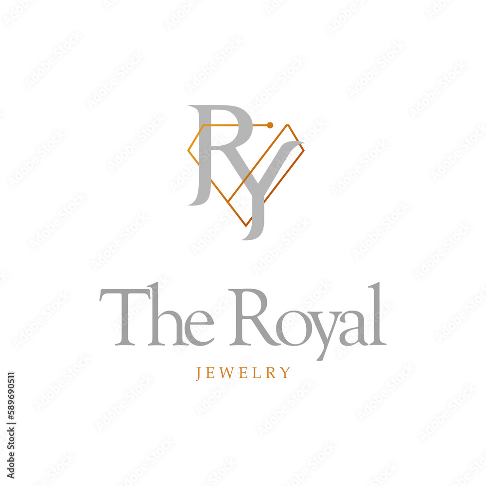 jewelry logo from word R and Y jewelry logo from word R and Y
