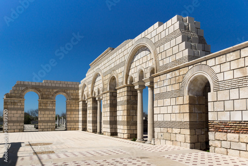 Ruins of The Great Basilica,  Pliska, Bulgaria photo