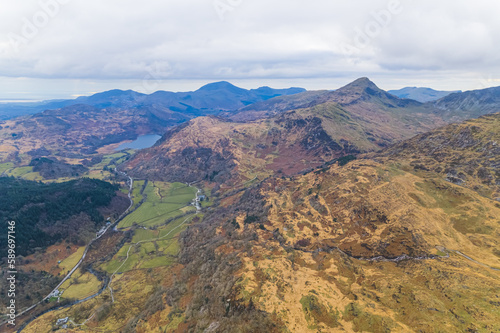 Snowdonia National Park covers parts of the counties of Gwynedd and Conwy, Wales. High quality photo