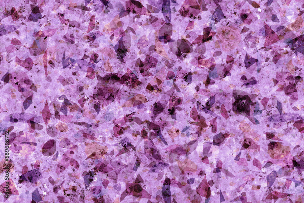 Naklejka premium Purple teal terrazzo ceramic marble modern floor texture, high quality for decoration