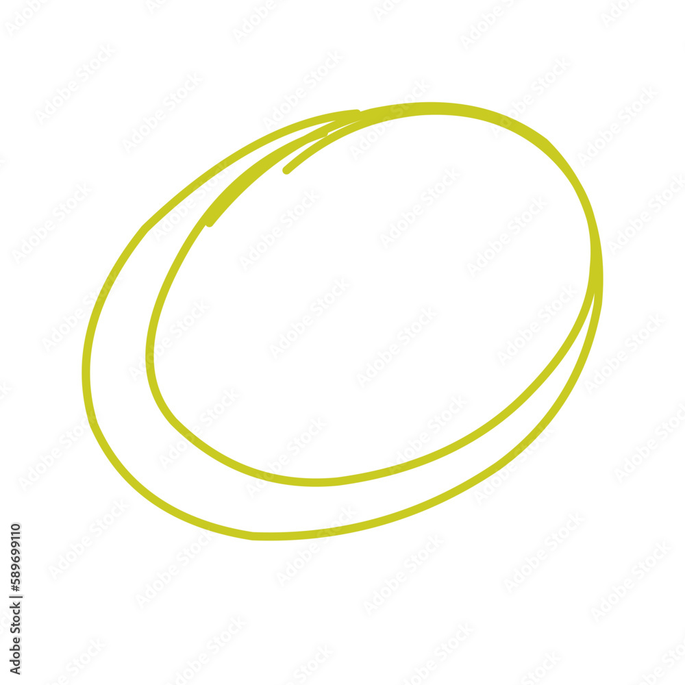 Hand drawn circle line Hand drawn circle line