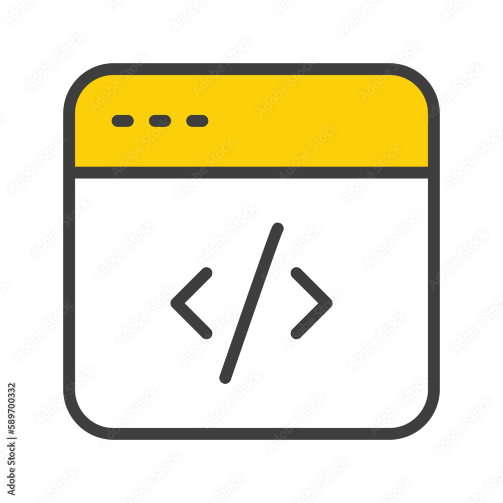 Web icon with white background stock illustration Web icon with white background stock illustration