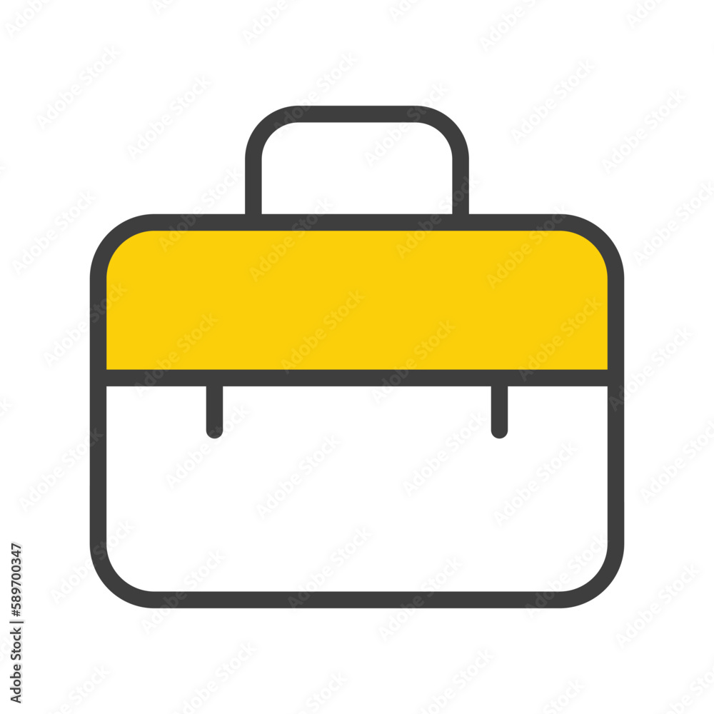 Briefcase icon with white background stock illustration Briefcase icon with white background stock illustration
