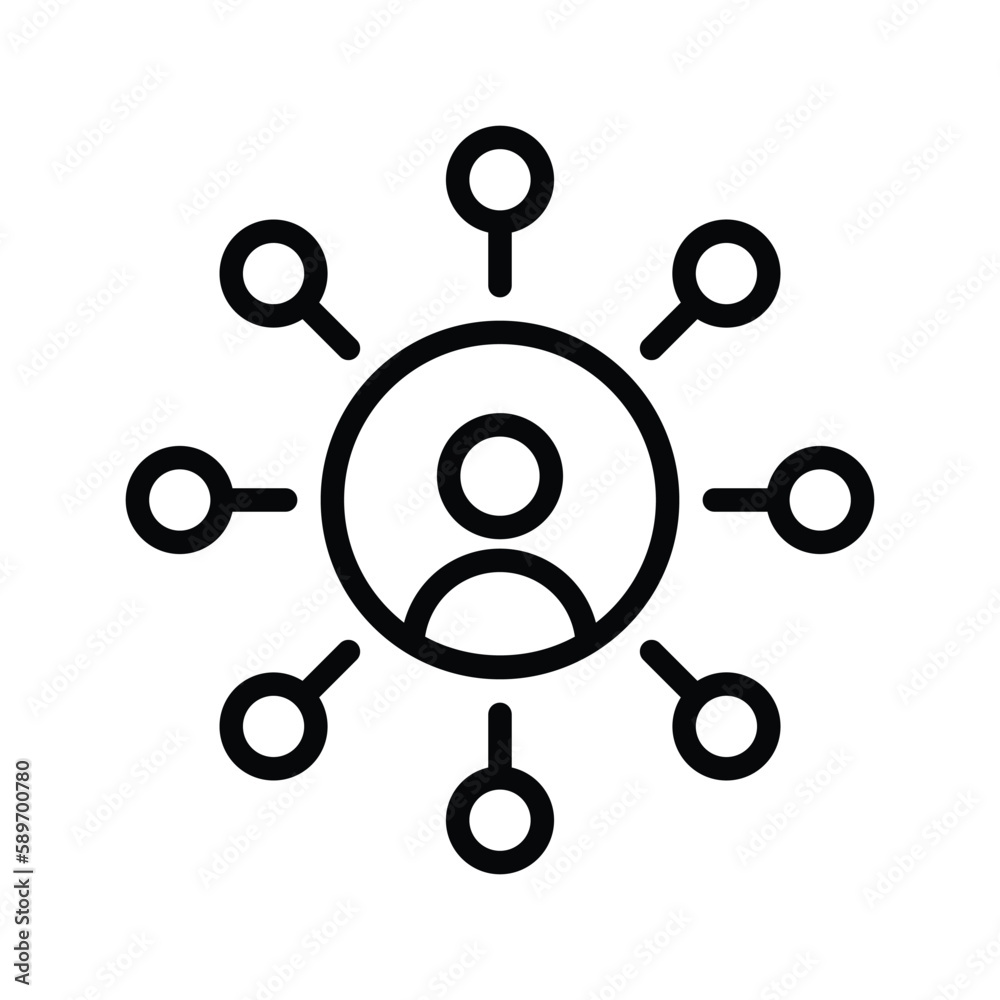 Network icon with white background stock illustration Network icon with white background stock illustration