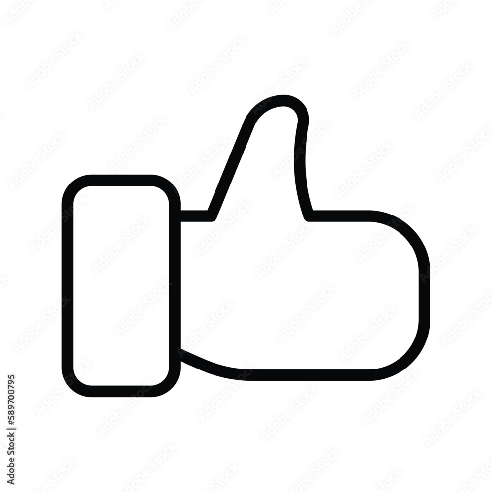 Thumb Up icon with white background stock illustration Thumb Up icon with white background stock illustration