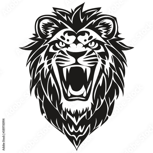 Fototapeta Naklejka Na Ścianę i Meble -  Animal Lion mascot logo for football, basketball, lacrosse, baseball, hockey , soccer team