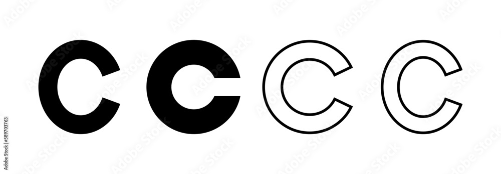 Copyright icon vector for web and mobile app. copyright sign and symbol Copyright icon vector for web and mobile app. copyright sign and symbol