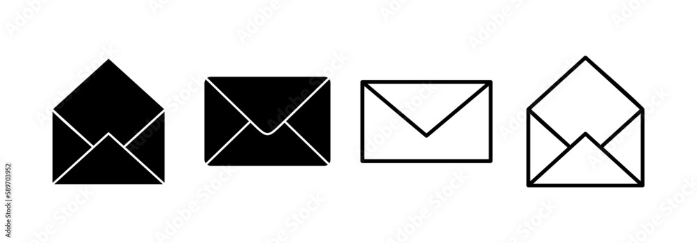 Mail icon vector for web and mobile app. email sign and symbol. E-mail icon. Envelope icon Mail icon vector for web and mobile app. email sign and symbol. E-mail icon. Envelope icon