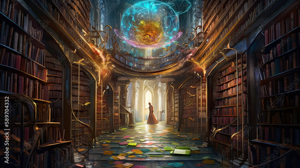 wizard's library.