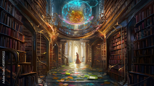 wizard's library.