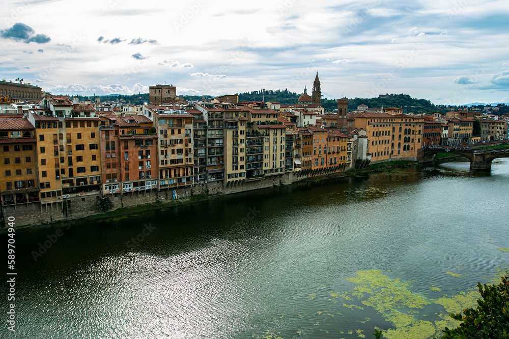 Obraz premium Florence City, Italy. Tourist city in Europe.
