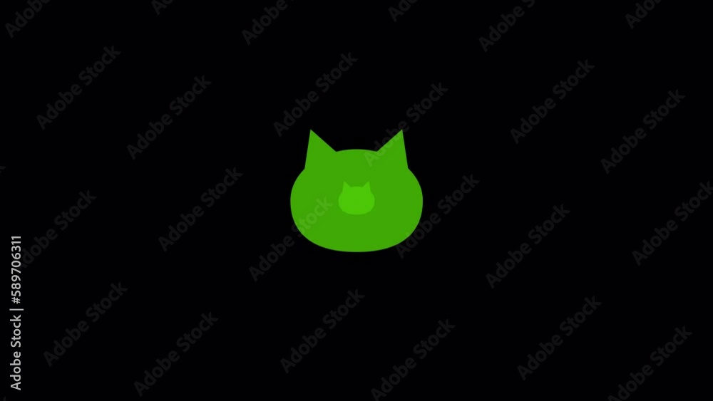 Cat shape zoom transition set with alpha channel at 60fps. Six color patterns are included. Cat shape zoom transition set with alpha channel at 60fps. Six color patterns are included.