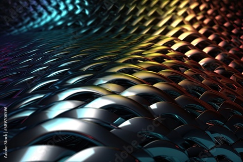 Wallpaper Mural shimmering metallic multicolored background. Generative AI Torontodigital.ca
