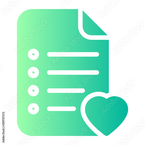 wishlist gradient icon