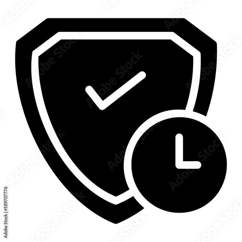 warranty period glyph icon
