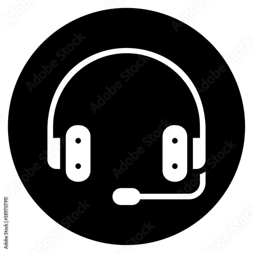 customer care glyph icon