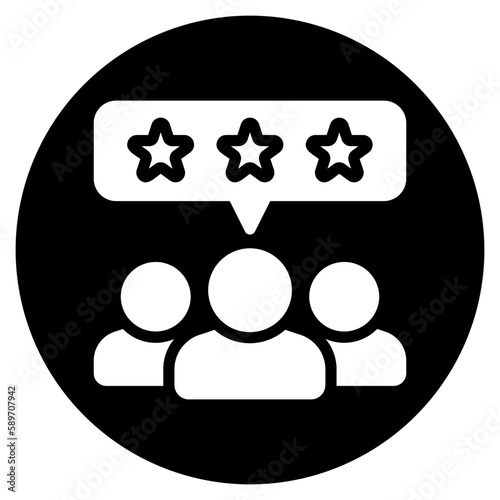 testimonial glyph icon