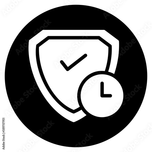 warranty period glyph icon